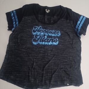 Team Apparel TN Titans V Neck Mettalic Tee Sz 2X